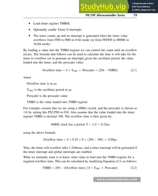 Timer Overflow Time Formula Advanced PIC Microcontroller projects in C.pdf