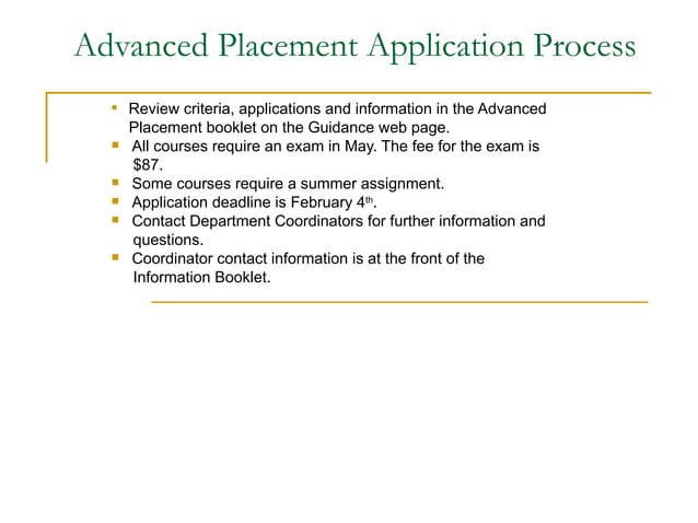 Advanced Placement Overview | PPT