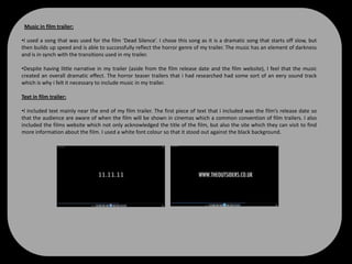  A poster for the filmI chose to create a magazine font cover featuring the film and a poster for the film. 