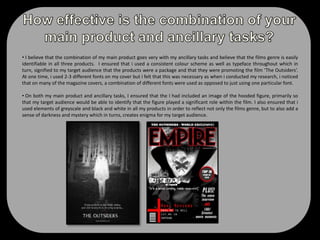 The films website was shown right at the end of the trailer and the purpose of including this convention is so that audiences are  aware of the website to visit in order to find out more information about the film.  From our research, we identified that a number of transitions mainly ‘Black to White’ are used within a horror teaser trailer to create enigma.  We made use of such transitions throughout our trailer and also included blackouts and fast cuts to build up  suspense for the audience. 