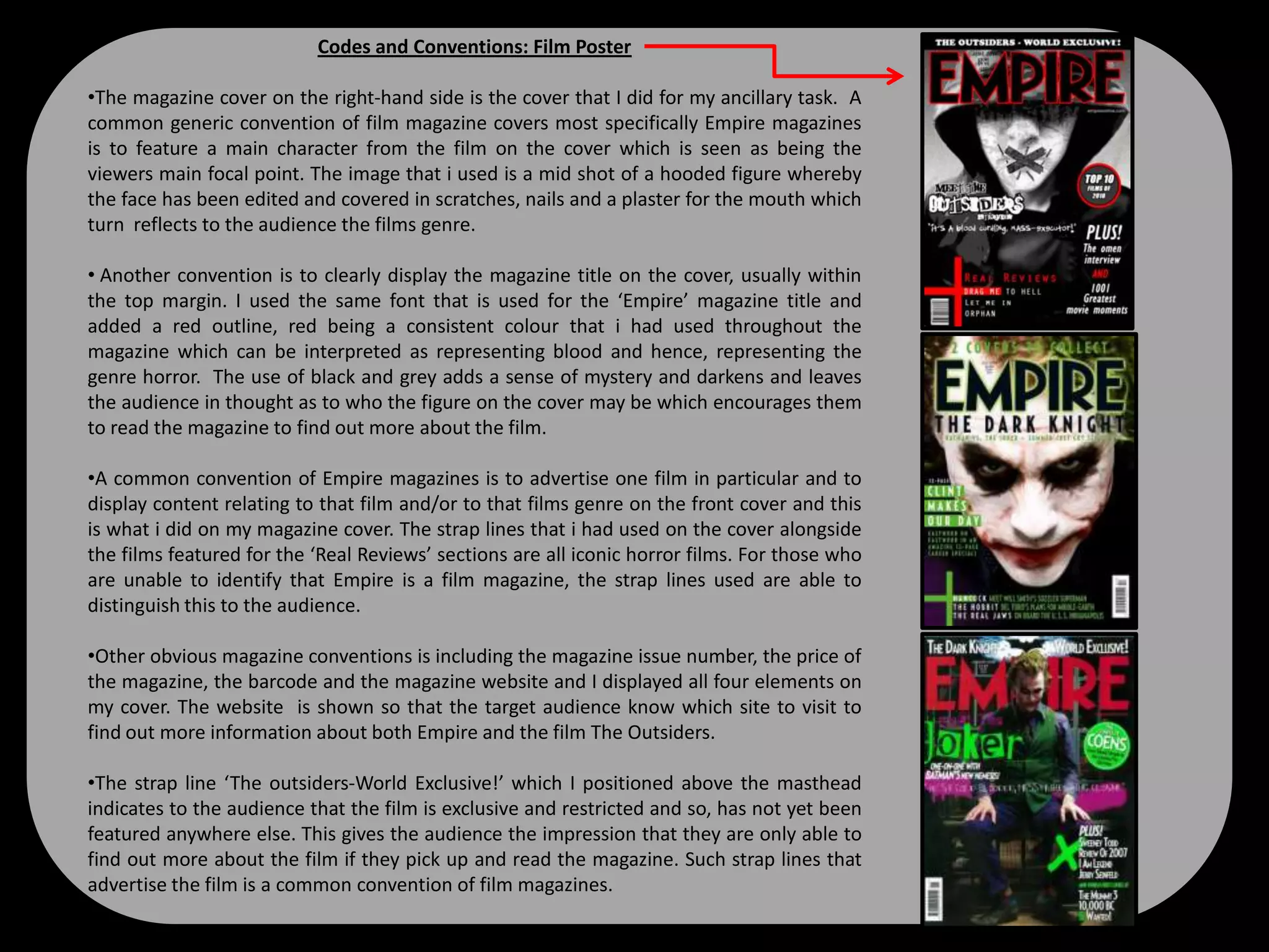 The release date that was chosen for the film was 11/11/11 and this was shown mid way through the trailer which is a common convention as it allows the audience to identify the date of which they can go and view the film in cinemas. 