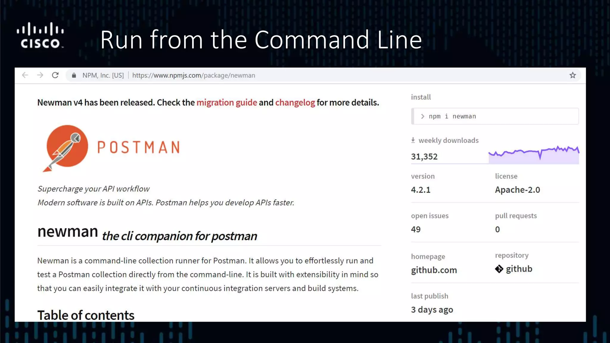 Run from the Command Line
 
