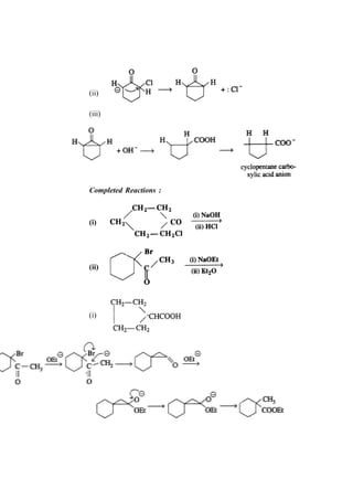 Advanced Practical Organic Chemistry   107




                 (ii)

                 (iii)




                 Completed Reactions :



                 (i)




                 (ii)




                 (i)




)   i   i        (
 