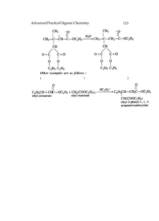 Advanced Practical Organic Chemistry   113




     Other examples are as follows :
     (                            i      )
 