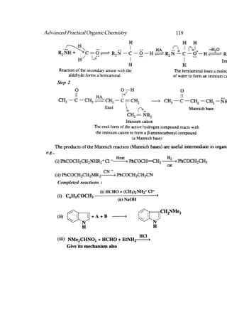 Advanced Practical Organic Chemistry   119




     Step 2




     Completed reactions :

     (i)



     (ii)



     (iii)
 