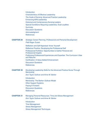 Advanced Practice Nursing Essential Knowledge for the Profession 5th ...
