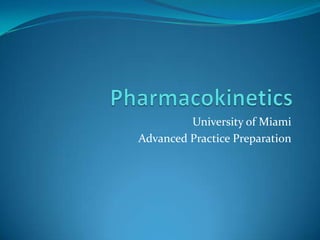 University of Miami
Advanced Practice Preparation
 