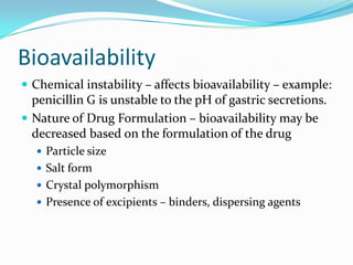 Advanced practice preparation pharmacokinetics | PPTX