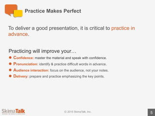 Advanced Presentation Skills - Lesson 1 (t) | PDF