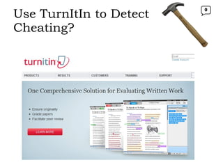 Use TurnItIn to Detect Cheating? 0 