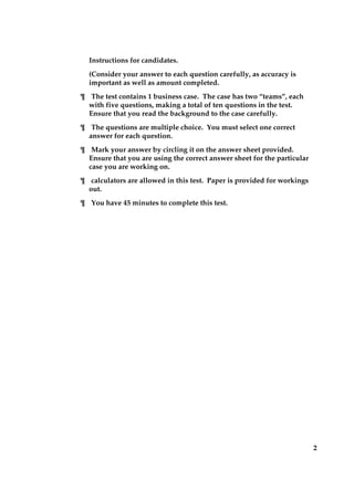 Advanced Problem Solving Sample | PDF | Sales | Business