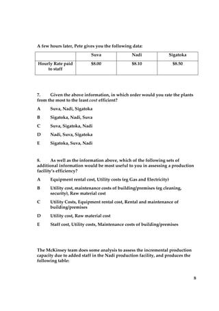 Advanced Problem Solving Sample | PDF | Sales | Business