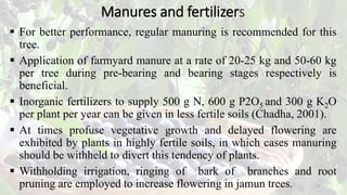 Advanced production technology of jamun crop | PPTX
