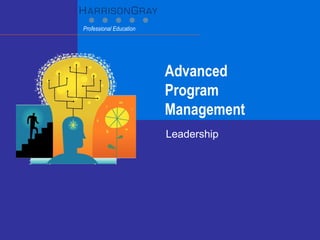 Advanced  Program Management Leadership 