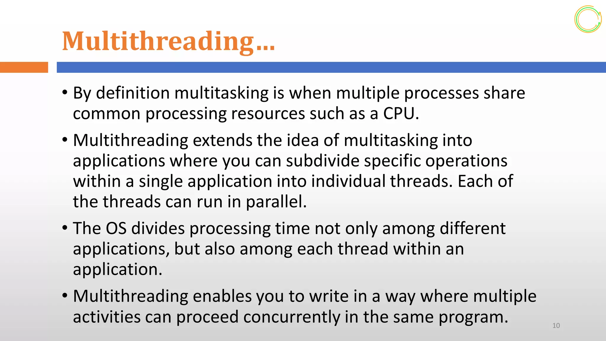 Multi Threading Concept (Advanced programming)
