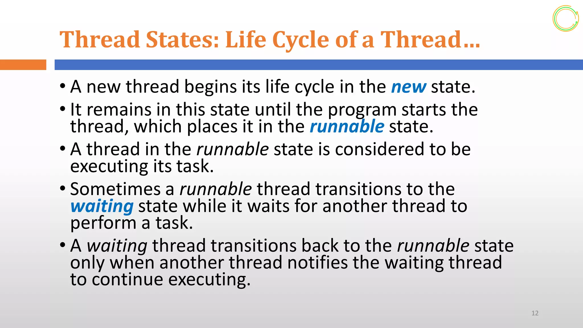 Multi Threading Concept (Advanced programming)