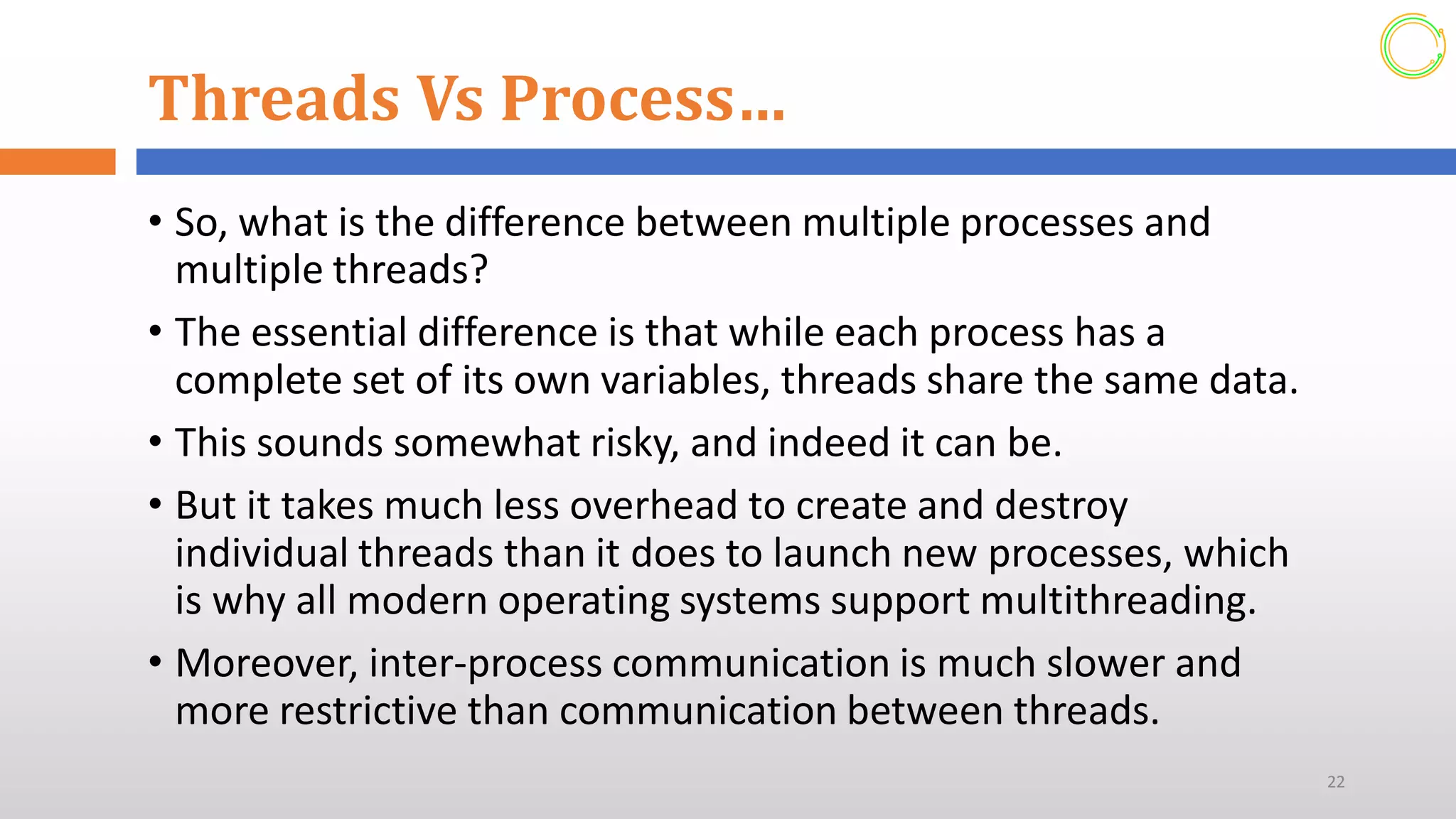 Multi Threading Concept (Advanced programming)