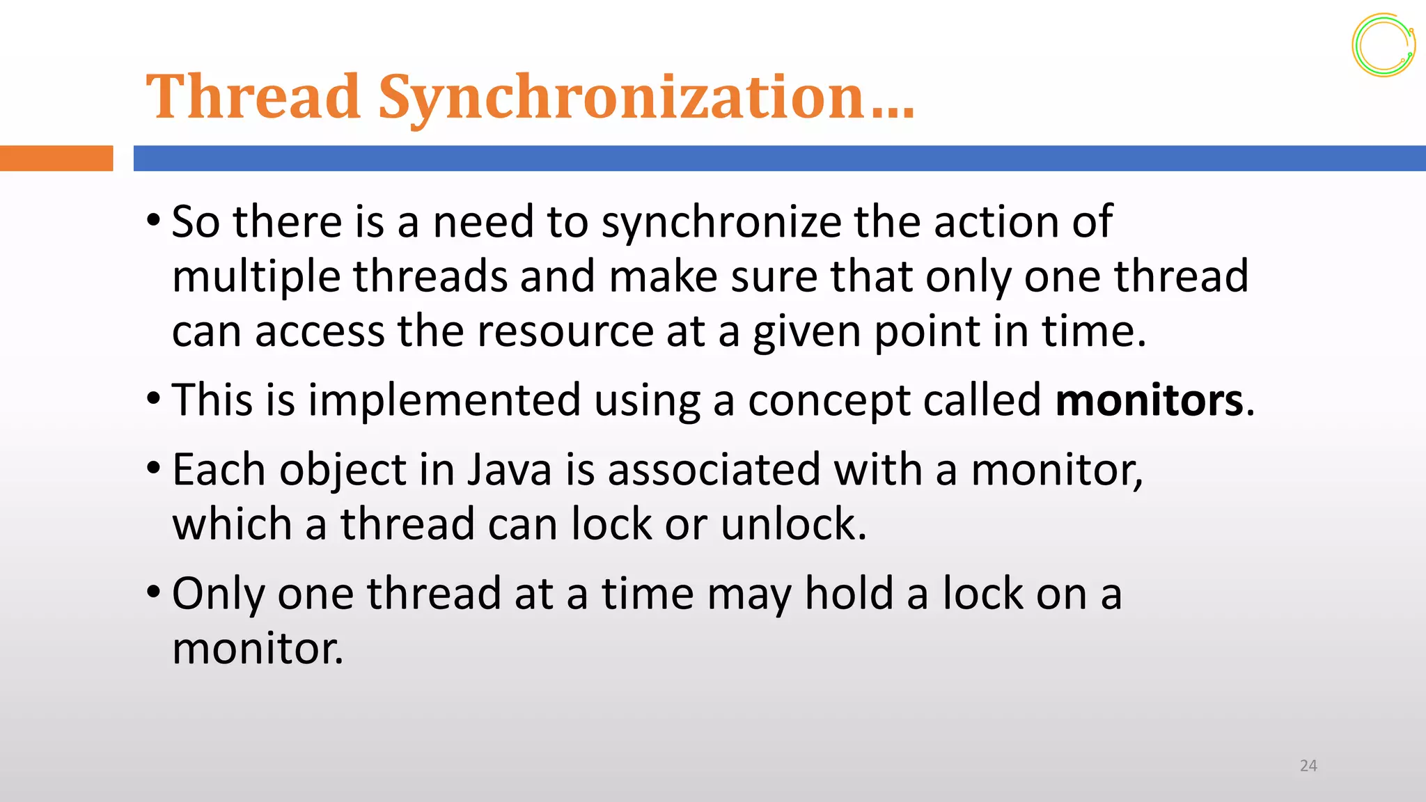 Multi Threading Concept (Advanced programming)