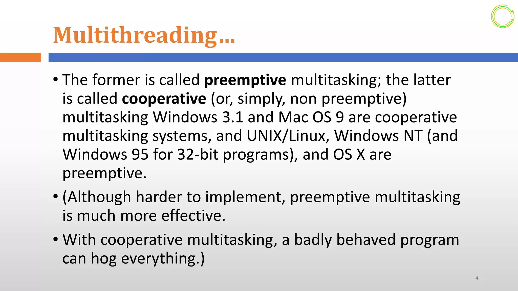 Multi Threading Concept (Advanced programming)