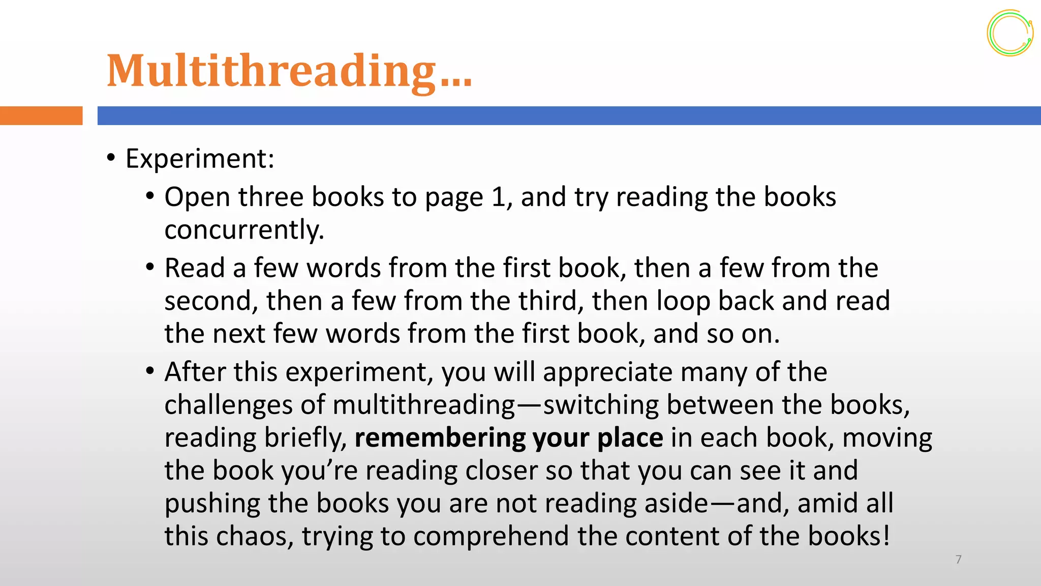 Multi Threading Concept (Advanced programming)