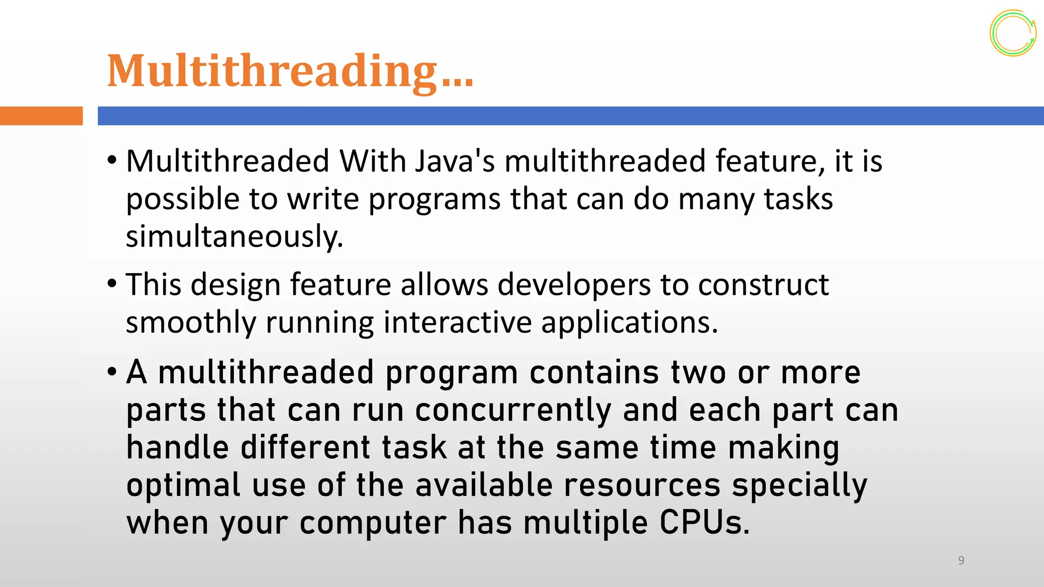Multi Threading Concept (Advanced programming)
