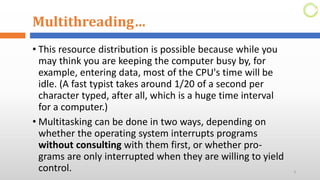 Multi Threading Concept (Advanced programming)