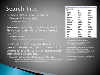 Advanced PubMed Presentation (with Endnote) | PPTX