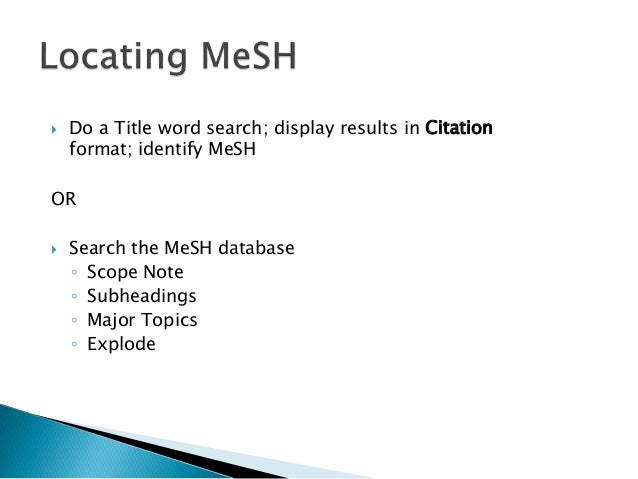 Advanced Pubmed Presentation With Endnote