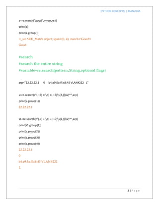 Advanced python concepts | PDF