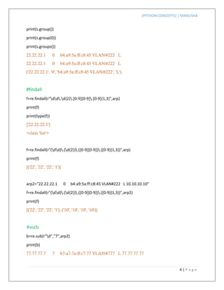 Advanced python concepts | PDF