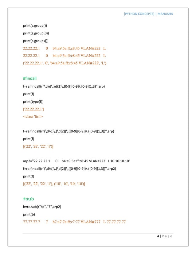 Advanced python concepts | PDF