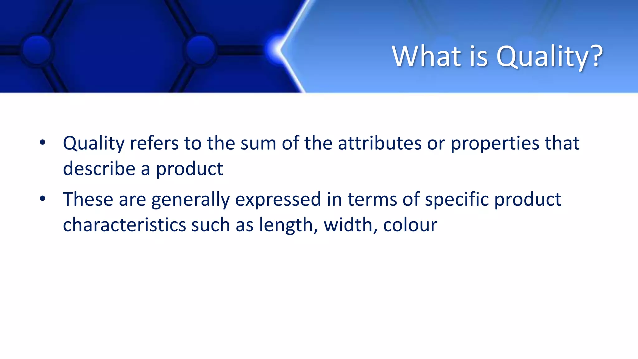 Advanced Quality Control PPT