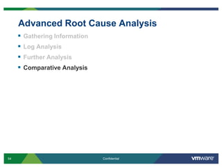 Advanced Root Cause AnalysisGathering InformationLog AnalysisFurther AnalysisComparative Analysis
