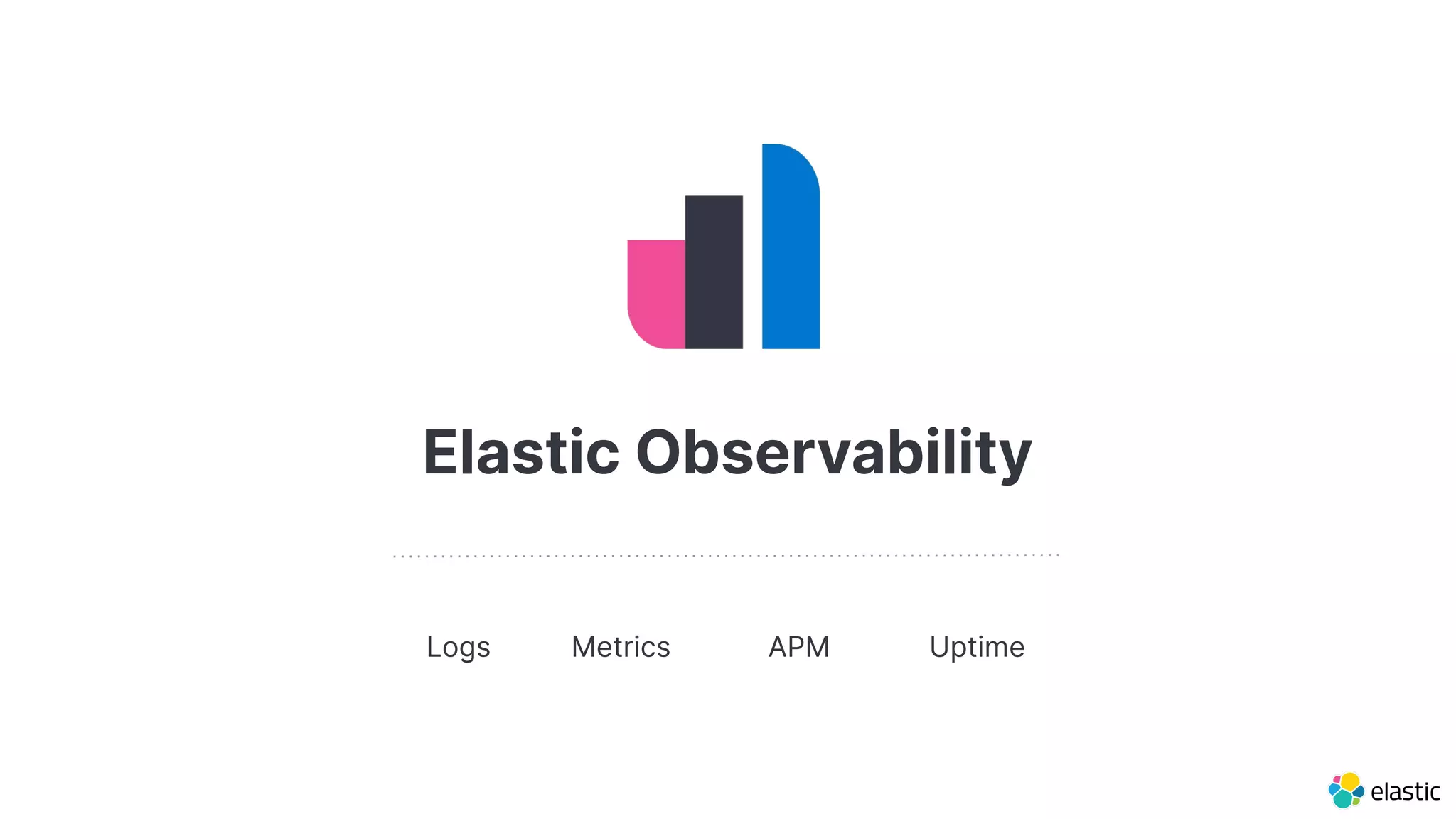 Elastic Observability
Logs Metrics APM Uptime
 