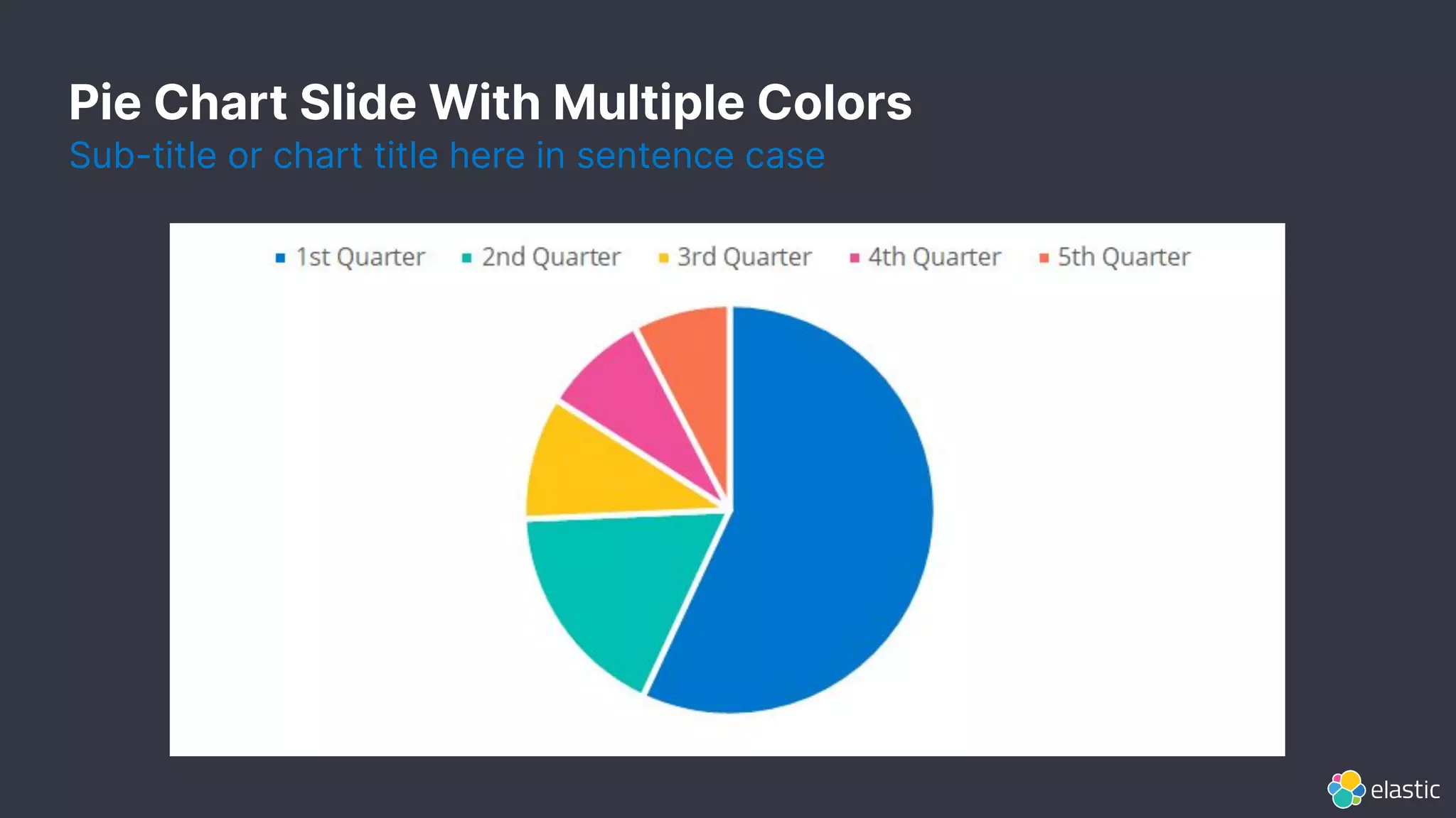 Pie Chart Slide With Multiple Colors
Sub-title or chart title here in sentence case
 