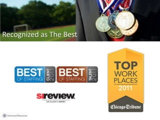 Recognized as The Best
 