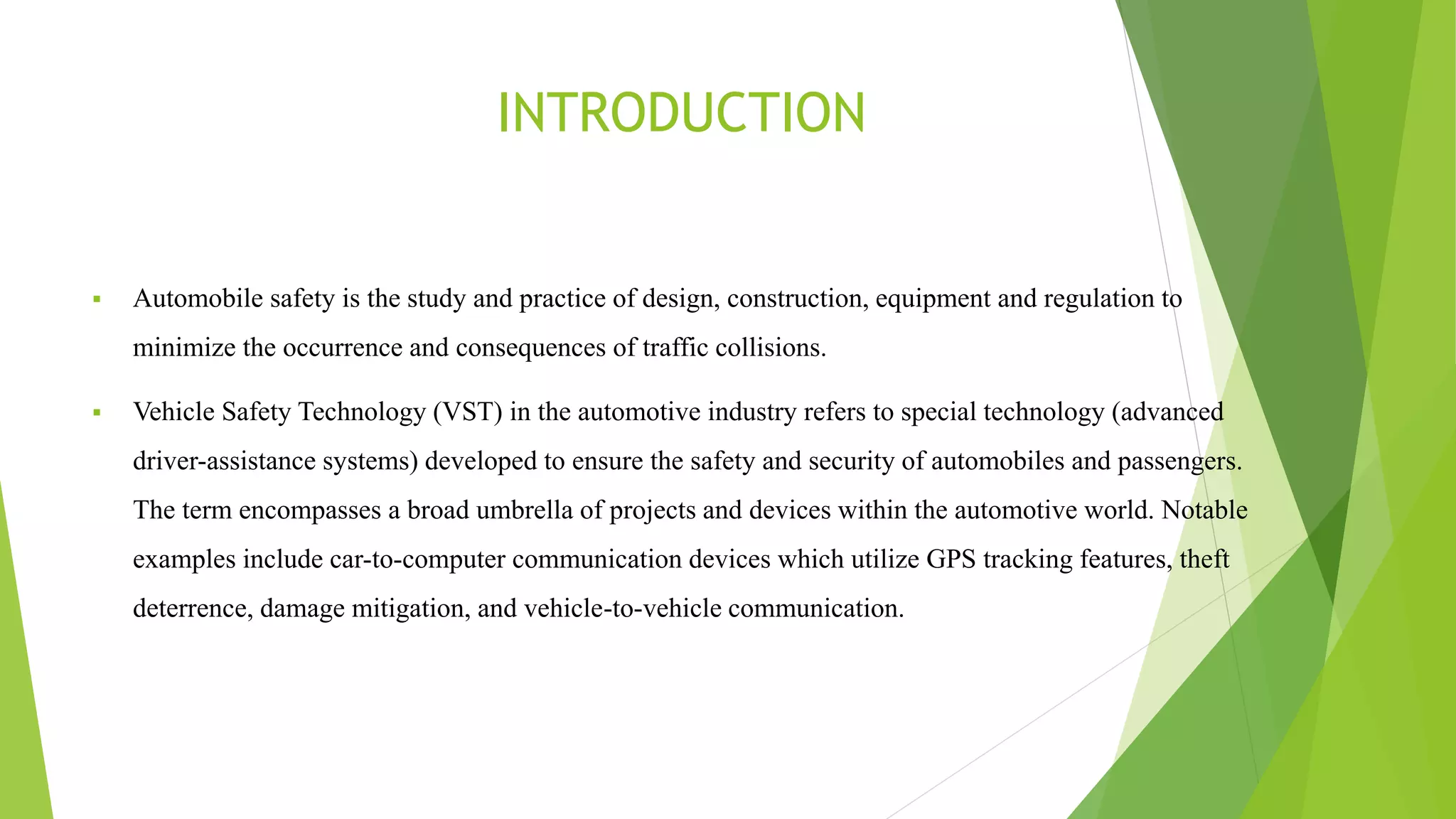 Advanced safety features | PPTX | Automotive Industry | Industries