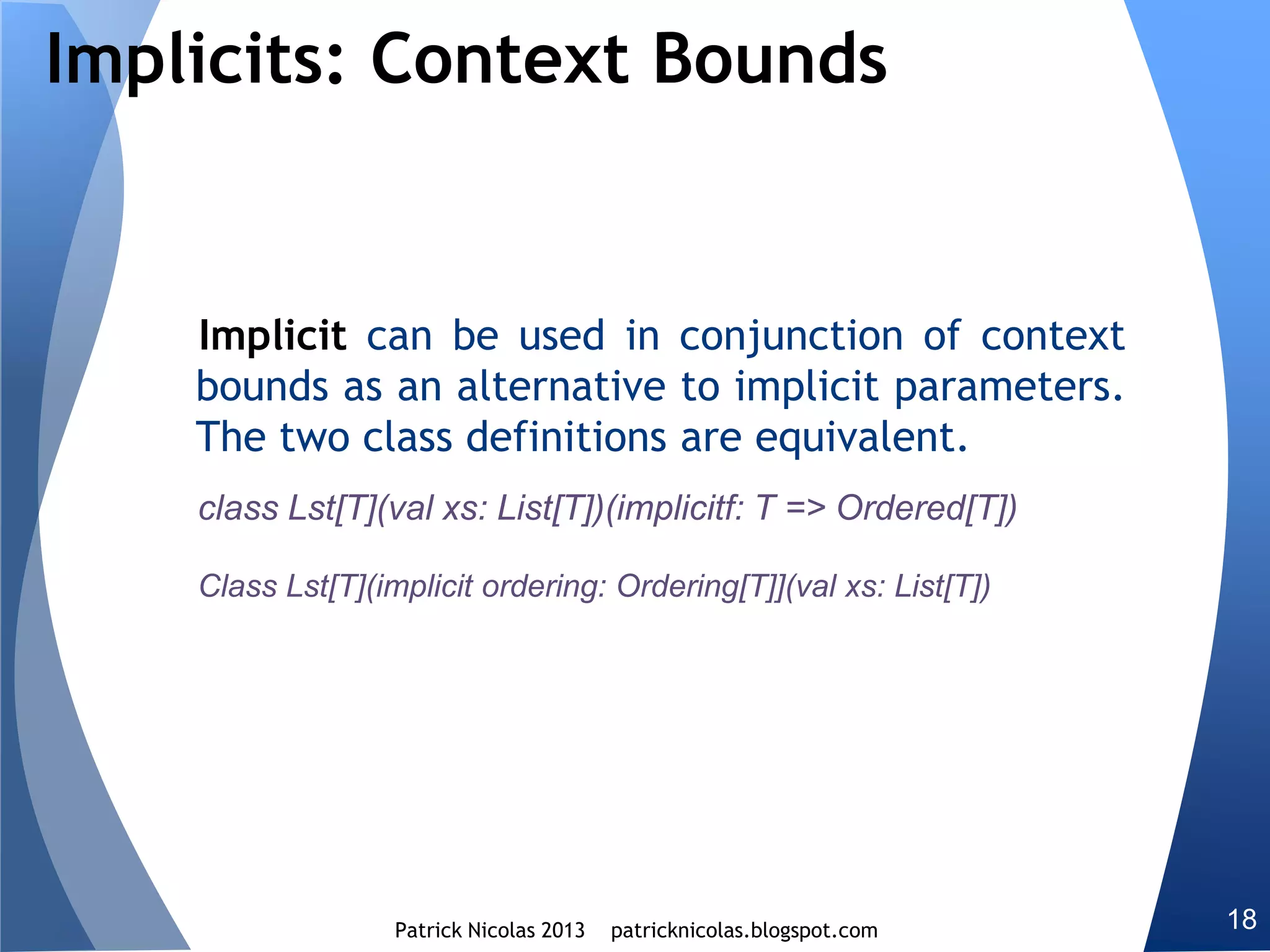 Example of Kernel functions
𝒦 𝐱, 𝐲 = 𝑒
−
1
2
𝐱−𝐲
𝜎
2
h: 𝑥, 𝑦 → 𝑥 − 𝑦 g: 𝑥 → 𝑒
−
1
2𝜎2( 𝑥)2
Polynomial kernel
𝒦 𝐱, 𝐲 = (1 + 𝐱. 𝐲) 𝑑
h: 𝑥, 𝑦 → 𝑥. 𝑦 g: 𝑥 → (1 + 𝑥) 𝑑
Monadic composition
Radius basis function kernel
 