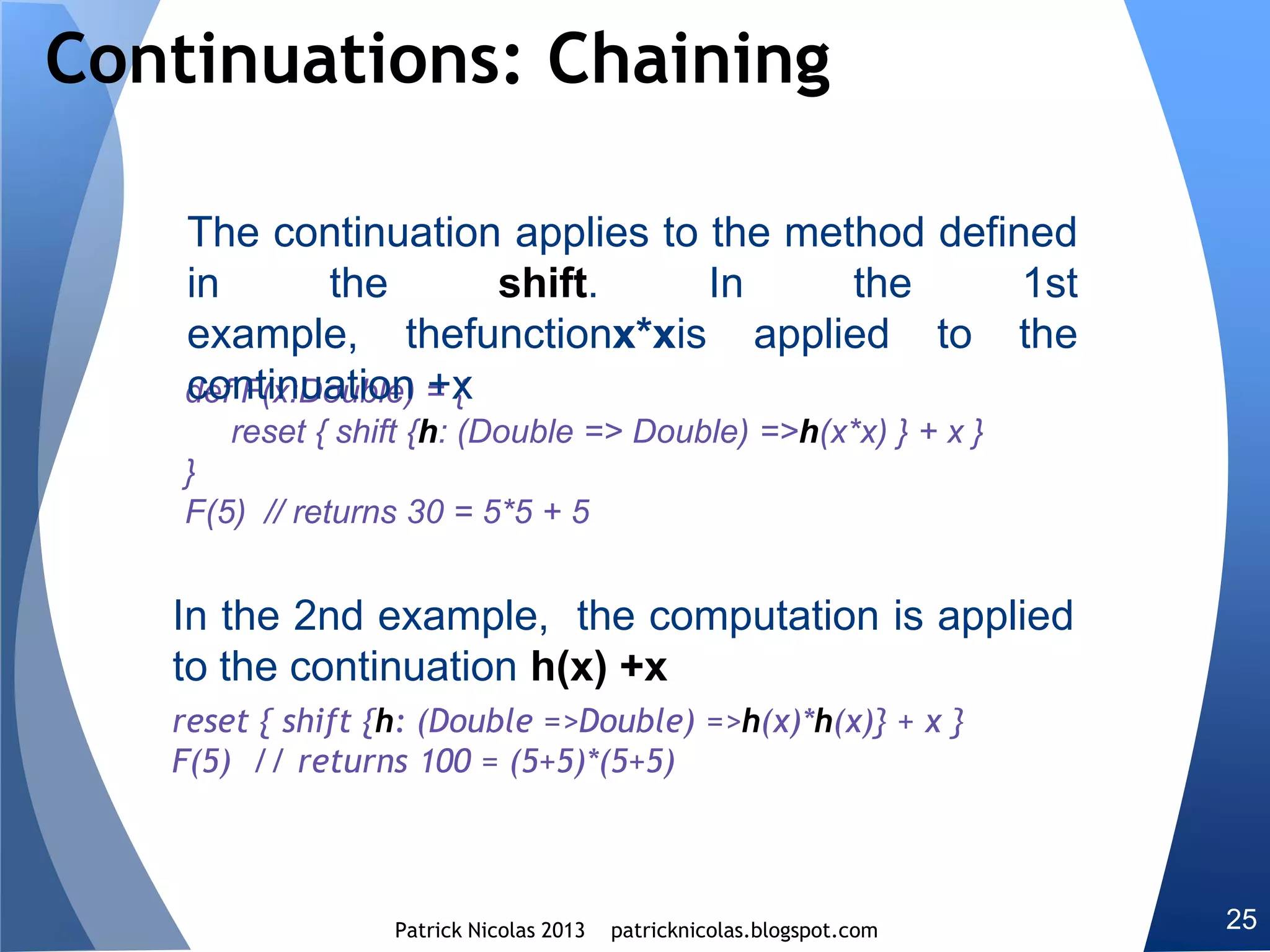 Comparing list, stream and stream with weak references.
Views and streams
Operating zone
 