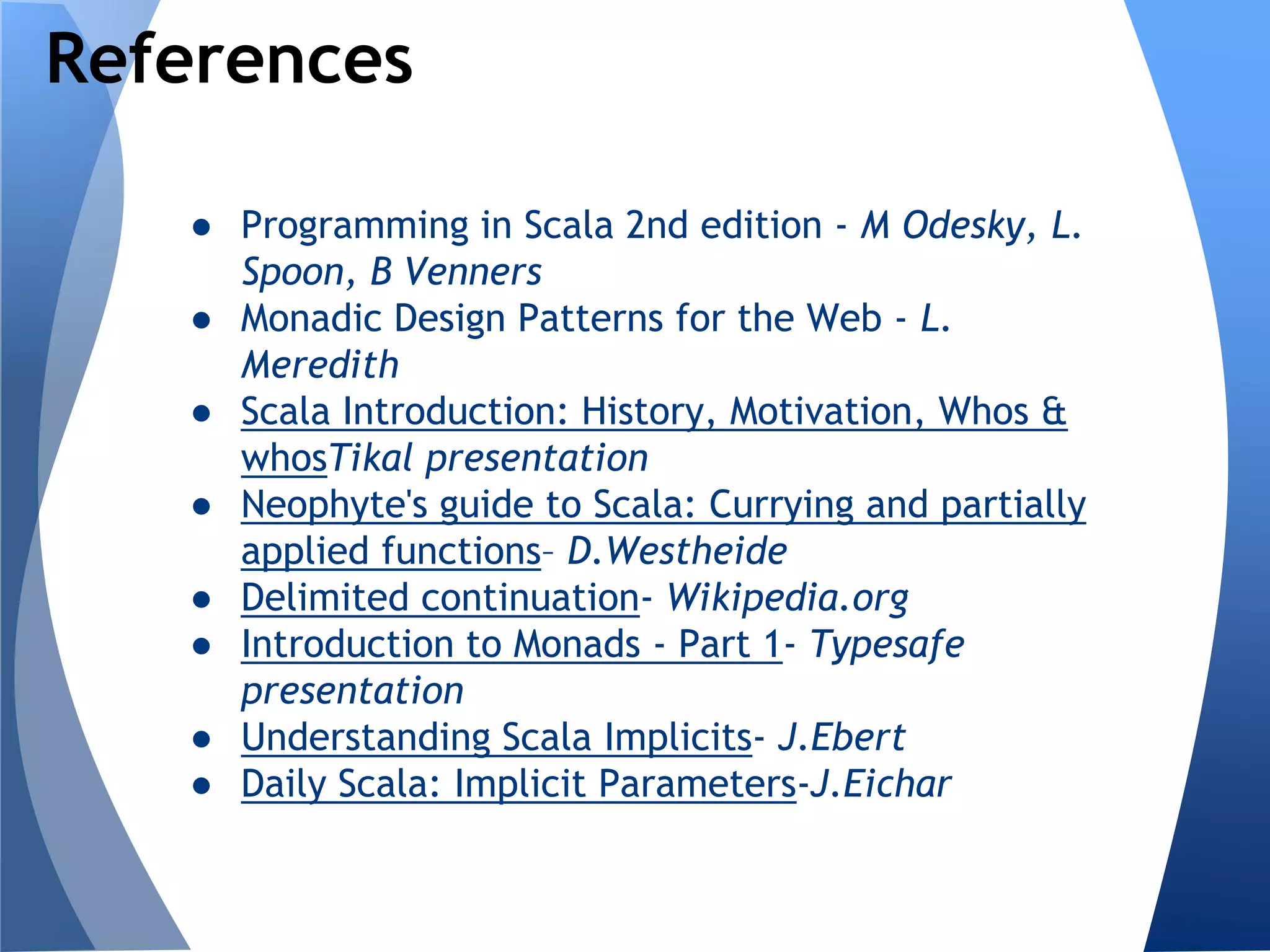 Let’s consider the definition of a tensor as being either a vector
or a covector.
Type classes
Let’s extend the concept of tensor with. A metric is computed as
the inner product or composition of a Covector and a vector.
The computationis implemented by the method Metric.apply
 