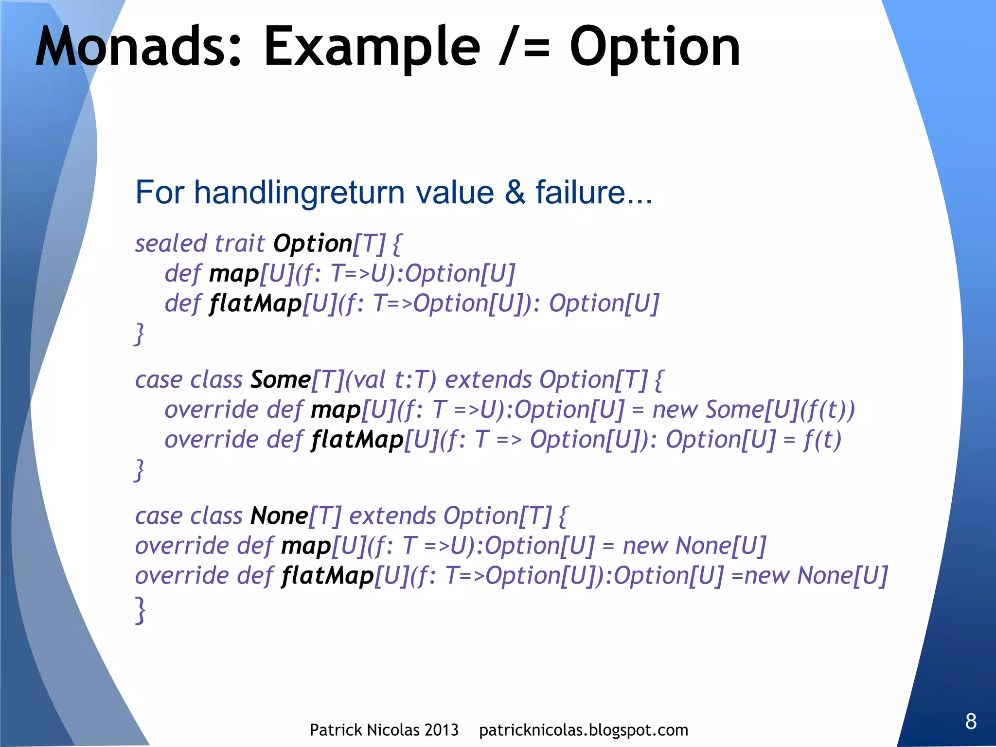 Higher kind projection
The implementation of the functor for the Vector type uses the
projection of the higher kind Function1 to its covariant
component by accessing # the inner type Vector of Tensor
The map applies covariant composition, compose of Function1
 