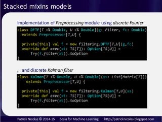 Implementation of Preprocessing module using discrete Fourier
… and discrete Kalman filter
Stacked mixins models
 