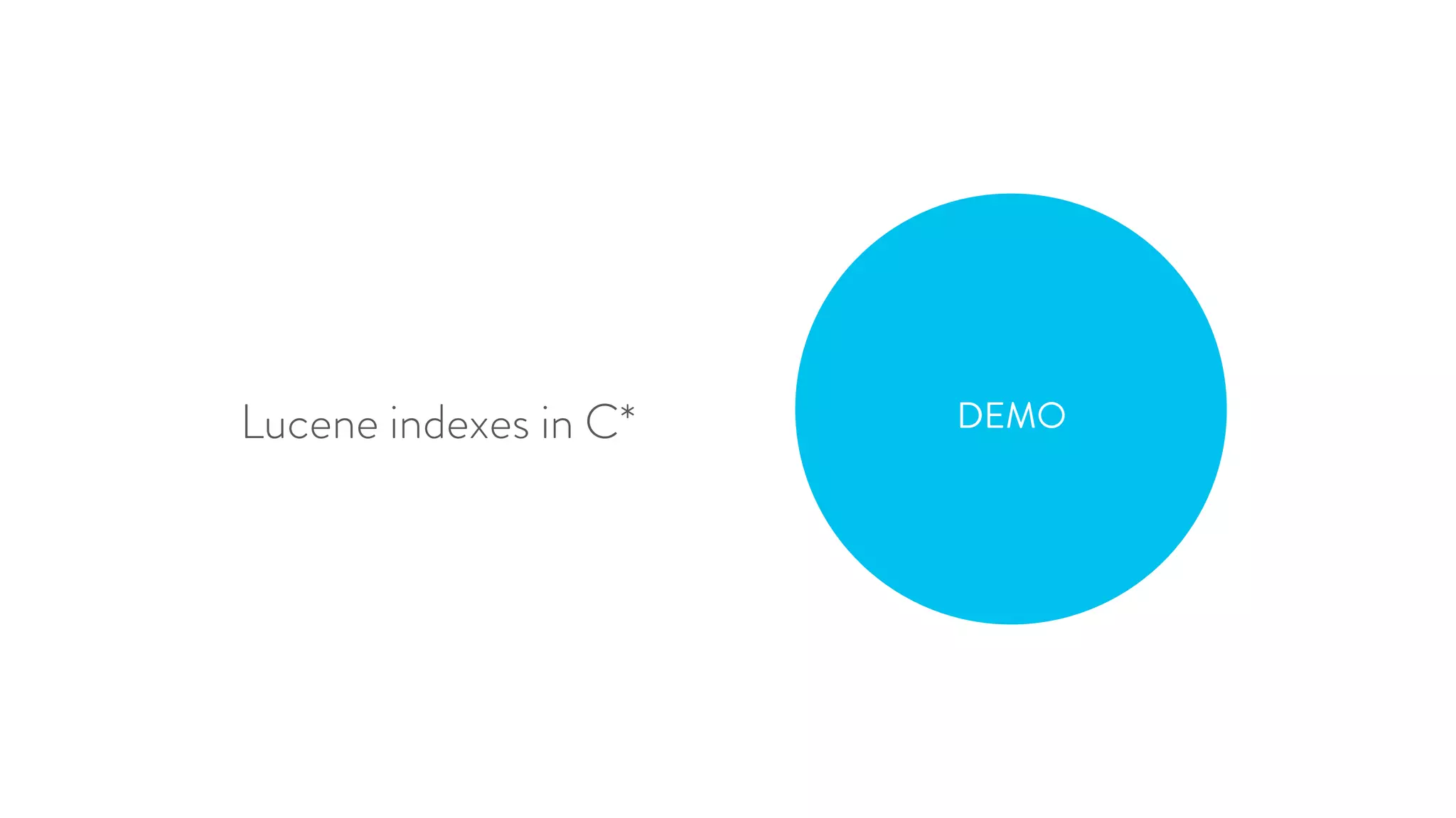 Lucene indexes in C* DEMO 
 