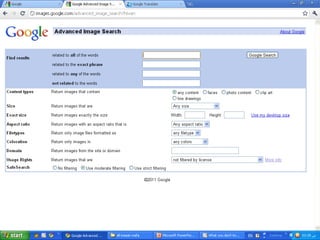 Advanced search in internet 1