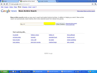 Advanced search in internet 1