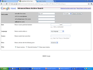 Advanced search in internet 1