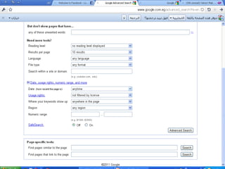 Advanced search in internet 1