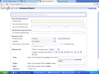 Advanced search in internet 1