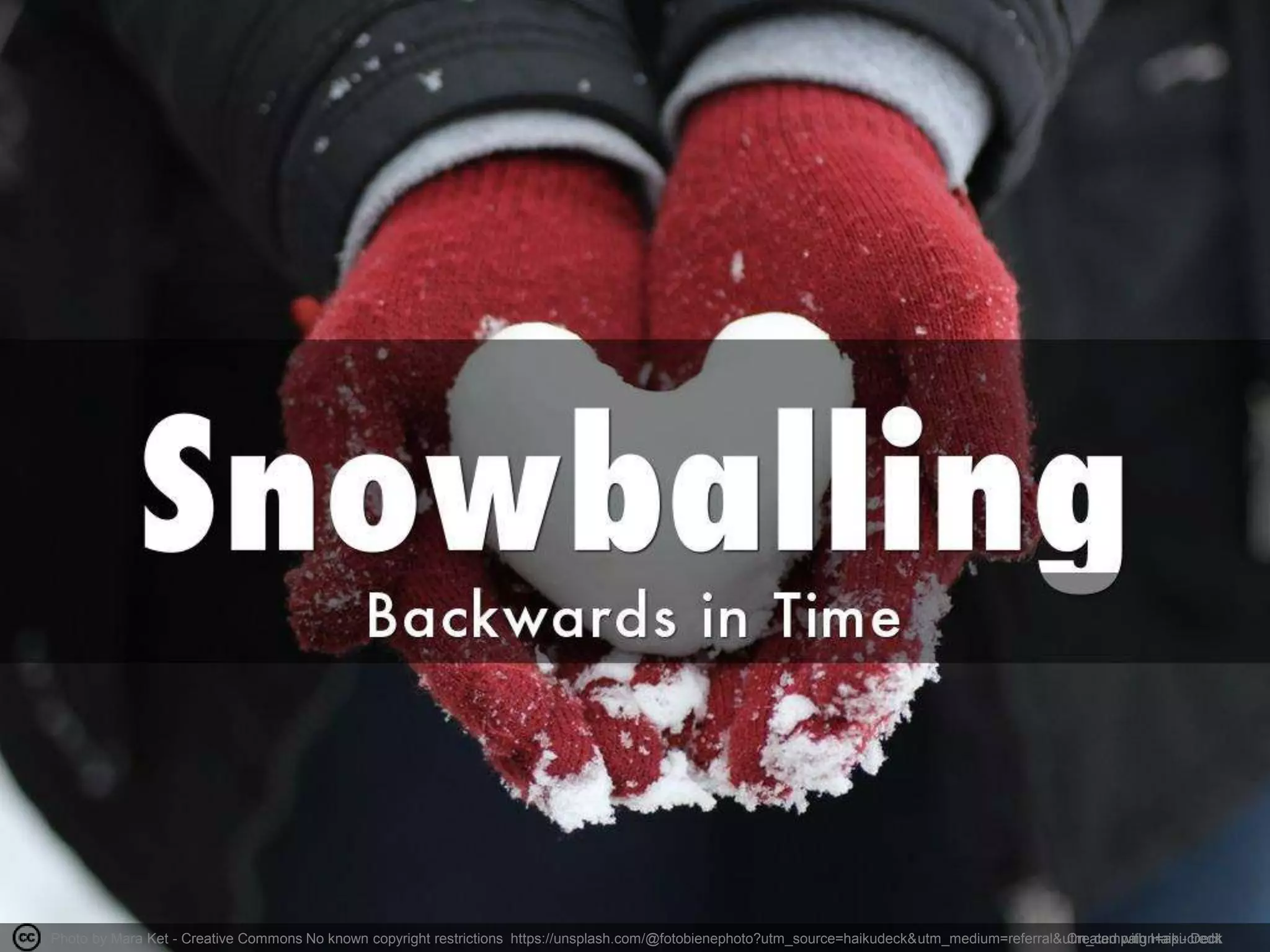 Photo by Mara Ket - Creative Commons No known copyright restrictions https://unsplash.com/@fotobienephoto?utm_source=haikudeck&utm_medium=referral&utm_campaign=api-creditCreated with Haiku Deck
 