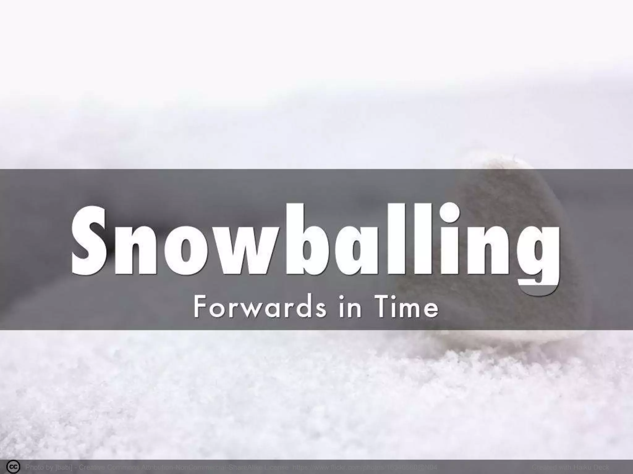 Photo by ]babi] - Creative Commons Attribution-NonCommercial-ShareAlike License https://www.flickr.com/photos/16340560@N04 Created with Haiku Deck
 